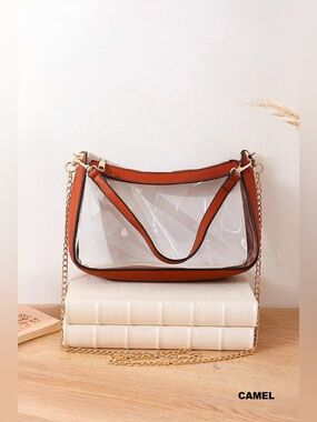 Zenana PREMIUM CLEAR STADIUM SATCHEL BAG